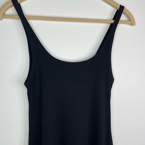 Ribbed Black Coquette Fairycore Whimsigoth Sleeveless spaghetti Dress size XS - Picture 5 of 9